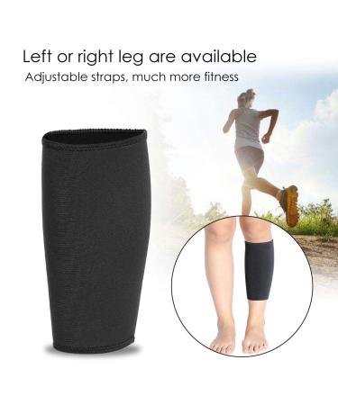 SUNGOOYUE Calf Support Strap - Lightweight Breathable Rubber Sponge Brace for Leg Support (Black) | International Shipping - Buy Online on GoSupps.com