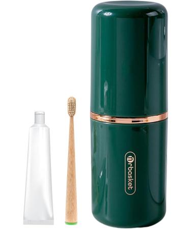 JEXTOU Travel Tooth Plaster Set - Portable Toothbrush Case & Raccoon Holder - Waterproof Double-Cup Design for Home & Travel - Buy Online on GoSupps.com
