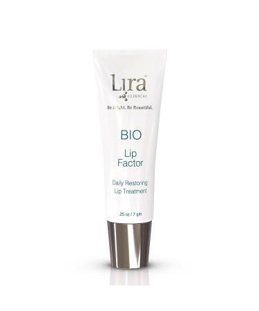 Lira Clinical Bio Lip Factor - Lip Balm SPF 15 for Soft  Full  and Supple Lips - Lip Treatment with Peptides  Vitamin C  E  Jojoba Oil  Avocado Oil - Lip Moisturizer for Dry Lips - 0.25 Ounce