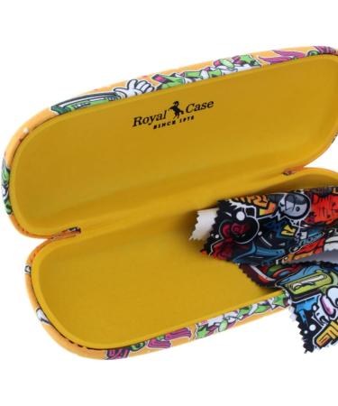 Paule & Knopf Graffiti Hard Case for Kids/Teens with Yellow Microfiber Cloth - International Shipping Available - Buy Online on GoSupps.com