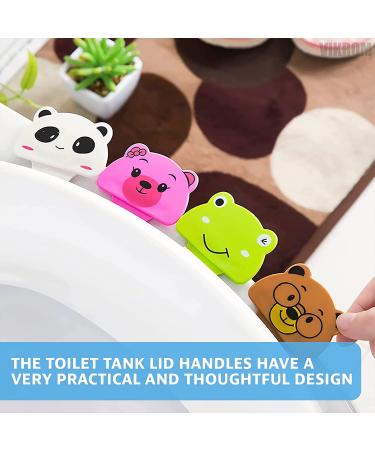4Pcs Toilet Seat Lifter Tool - Self-Adhesive Handle for Touch-Free Lid Lifting - Portable and Hygienic Toilet Seat Cover Lifters - Buy Online on GoSupps.com