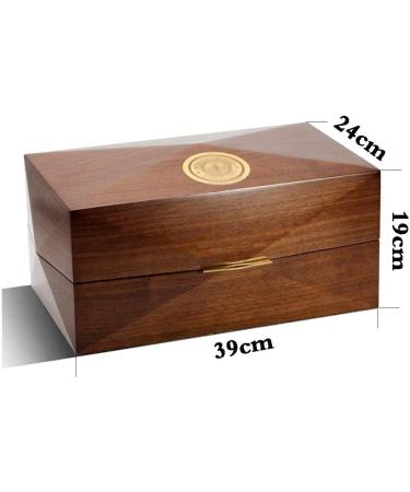 MOLVUS Cigar Box Cigar Aging Box Household Cigar Solid Wood Cigar and Sealed Humidity Box Cigar Box Decorative Box - Buy Online on GoSupps.com