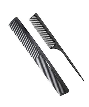 Professional Teasing Comb - Fine and Wide Tooth Hair Barber Comb - Carbon Fiber Styling Comb for All Hair Types - Buy Online on GoSupps.com