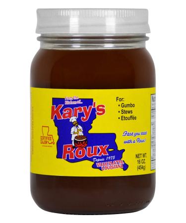 Kary's Dark Roux 16 oz Jar
