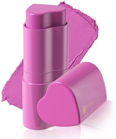  laxreheye Stick blush for cheeks | Heart-shaped contour 2-in-1 contour cream - For women and girls in beauty face makeup for lips eyes and cheeks - Buy Online on GoSupps.com
