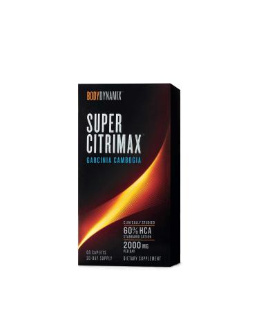BodyDynamix Super Citrimax Garcinia Cambogia 30 Day Supply 60 Caplets Weight Loss Support - Buy Online on GoSupps.com