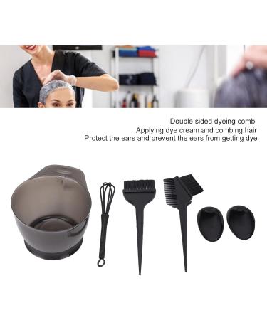 Hair Dye Coloring Kit Professional DIY Salon Tool Hair Tinting Bowl Hair Dye Brush Ear Cover Hair Coloring Dyeing Bleaching Hair Dye Tools Set for Home Salon Use (black) - Buy Online on GoSupps.com