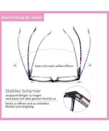 Cojwis 5 Pack Women s Blue Light Filter Reading Glasses - Ultralight Glasses with Spring Hinges - Stylish 0.00x Mix Color Patterns - Buy Online on GoSupps.com