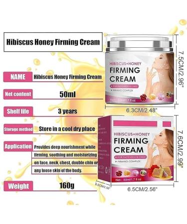 2024 New Honey Hibiscus Firming Cream Neck Firming Cream Skin Tightening Cream for Face & Body Anti-Wrinkle Facial Moisturizer with Collagen for All Skin Types 50ml/1.7fl.oz (3 Jars) - Buy Online on GoSupps.com
