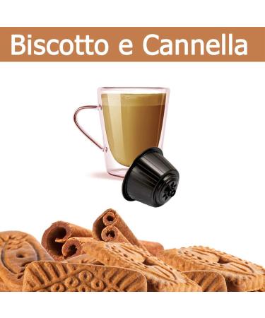 KICKKICK 16 Soluble Speculoos Coffee Capsules Cappuccino Biscuit and Cinnamon - Compatible with Nescaf Dolce Gusto - Buy Online on GoSupps.com