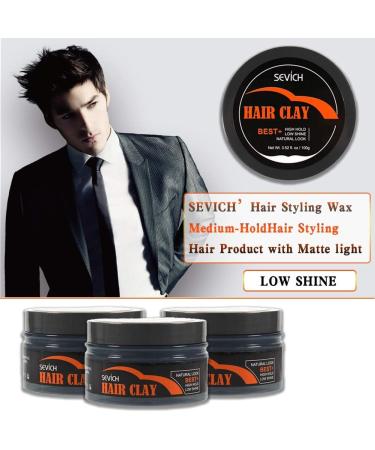 Matte Textured Hair Style Clay for Men - Styling Paste Long-Time Strong Hold 2.82 Oz Hair Styling Product for Thicken Volume Building Grey - Buy Online on GoSupps.com