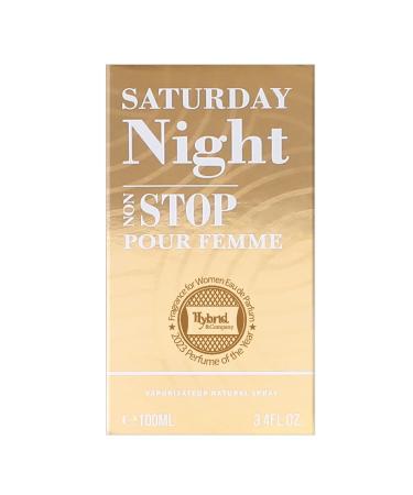 Hybrid & Company Suturady Night Non Stop Pour Femme Eau De Parfum Natural Spray Vaporisateur 3.4FL.OZ SATURDAY NIGHT NON STOP - Buy Online on GoSupps.com