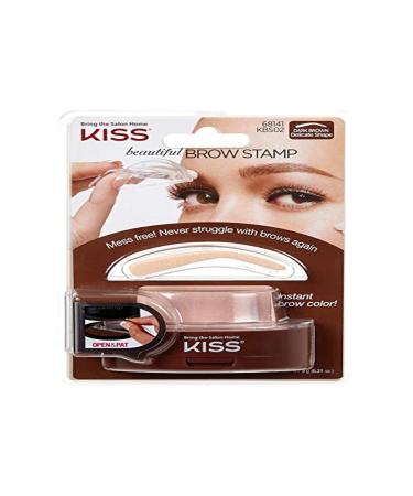 Kiss Brow Stamp Kit Dark Brown