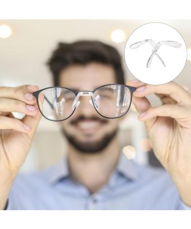 Lurrose 4-Pack Glasses Nose Pads - Cushioned Saddle Lane Nose Pieces for Comfort | Ideal for Glasses Sports & Face Trainer - Buy Online on GoSupps.com