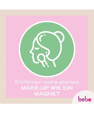 BEBE Intensive Cleaning Towels - Vegan Makeup Towels (6x25) with Natural Jojoba Oil - 100% Vegetable Fiber for All Skin Types - International Shipping Available - Buy Online on GoSupps.com