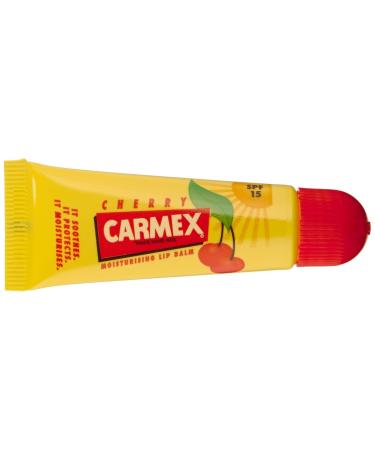 Carmex Cherry Lip Balm Tube Pack of 12 (12 x 10 g) - Buy Online on GoSupps.com