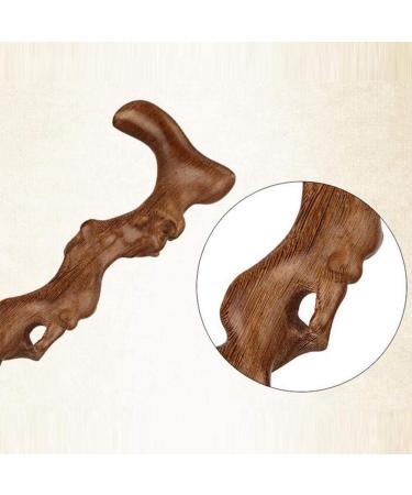 Canes Crutches Wood Cane-35 Natural Wood Walking Stick - Handcrafted Wooden Offset Cane for Men or Women Handmade Smooth Sailing - Buy Online on GoSupps.com