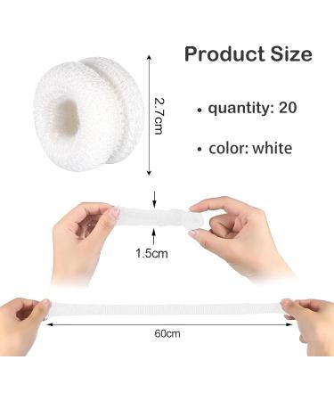 20 Pcs White Finger Bandages Tubular Finger Cots for Kitchen & Work Protection - Buy Online on GoSupps.com