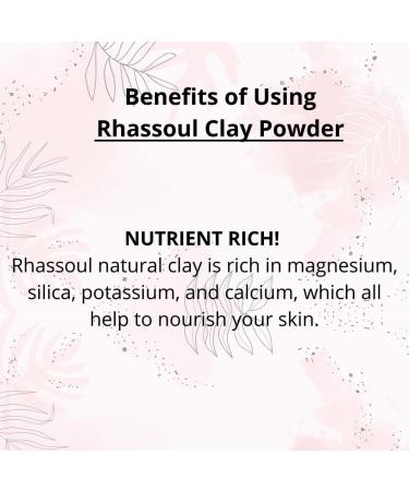 SVATV Rhassoul Clay Powder 8oz - Deep Cleansing Face & Hair Mask | Even Skin Tone & Exfoliation | Natural Ghassoul Clay for Younger Looking Skin - Buy Online on GoSupps.com