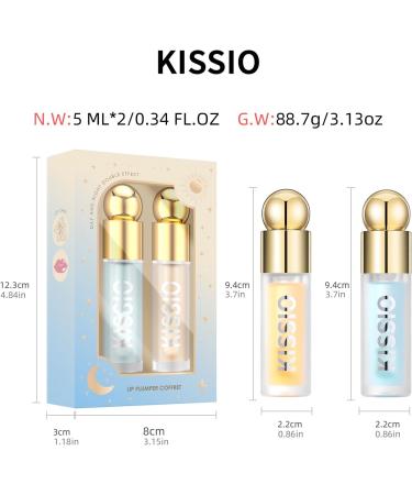KISSIO Plumping Gloss l vres hydratant et stimulant l' lasticit - Soin des l vres jour et nuit - Avec gingembre menthe poivr e et huile de jojoba - Transparent - 10 ml - Buy Online on GoSupps.com
