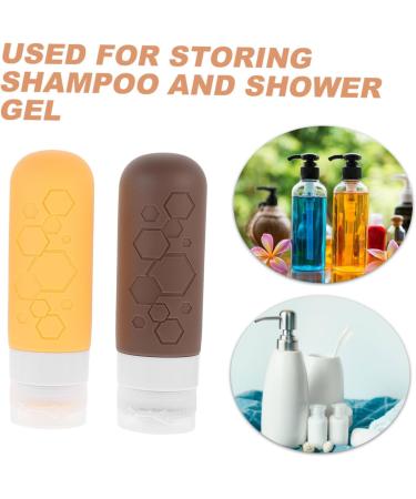 Travel Shampoo & Conditioner Set - Portable Silicone Toiletries Bottles | Empty Lotion Squeeze Bottles for International Shipping - Buy Online on GoSupps.com