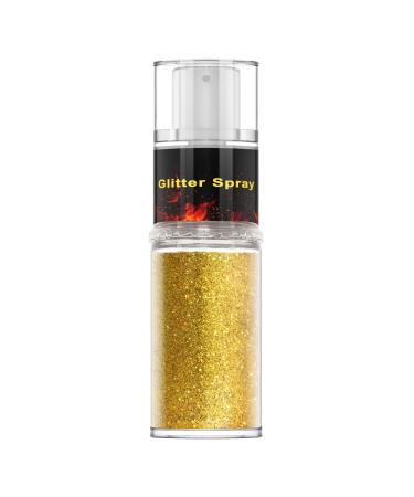 Kxamelie hair and body glitter festival glitter powder make-up for hair/body/clothing glitter loose sparkle powder make-up for body face highlighter glod gold glitter