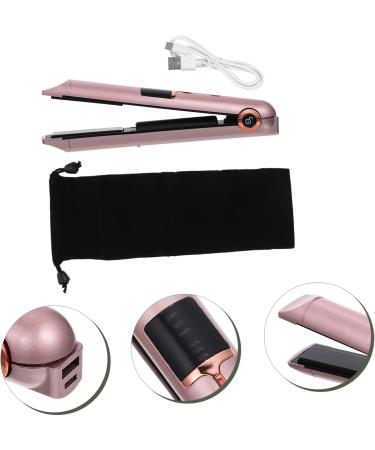 BIUDECO Curling Iron Travel Size Flat Iron for Hair Travel Hair Curler Hair Curling Tools Mini Splint Abs Golden 21X4X3.5CM - Buy Online on GoSupps.com