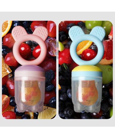 Baby Fruit Food Feeder Pacifier Teether Set with Silicone Bags and Teething Toys - Buy Online on GoSupps.com