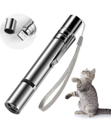 Laser Pointer,Cat Laser Pointer Red LED Light Pointer Cat Toys for Indoor Cats Dogs, Long Range 3 Modes Lazer Projection Playpen ,USB Recharge Pointer