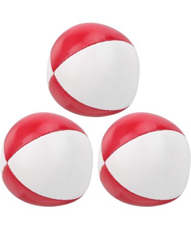 Indoor Smooth Juggling Balls - Tear Resistant Red & White - Ideal for Children's Leisure Activities - Buy Online on GoSupps.com