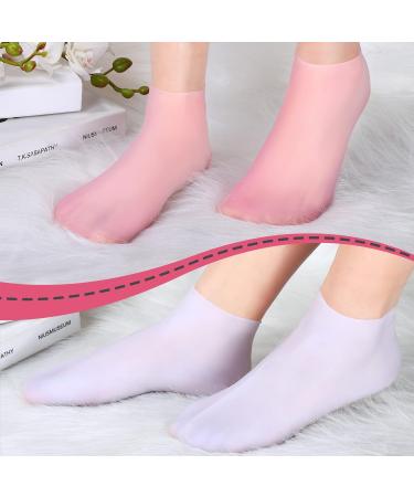 3 Pair Silicone Gel Moisturizing Socks for Dry Feet & Cracked Heels - Large Size - Buy Online on GoSupps.com