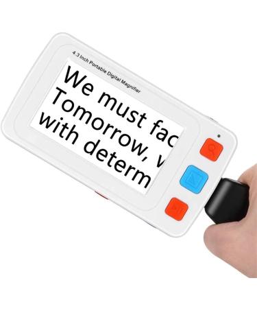 Electronic Reading Aid Digital Magnifier with 4.3 inch 4x-32x Dimmable LEDs with TV Output for Reading Kids The Brightest & Best Reading Magnifier