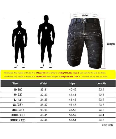 Autiwitua Men's Waterproof Tactical Shorts - Black XL | Quick Dry Breathable Cargo Shorts for Hiking & Fishing - Buy Online on GoSupps.com