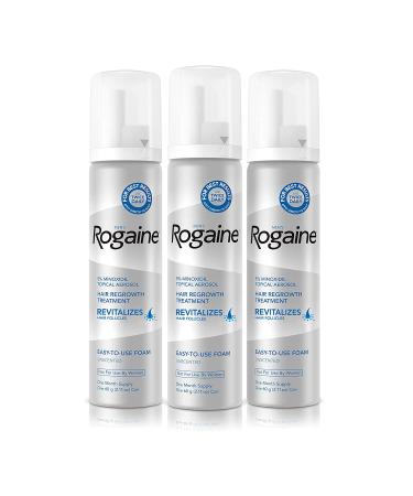 Men's Rogaine 5% Minoxidil Foam - Six Month Supply for Hair Loss & Thinning Treatment - Buy Online on GoSupps.com