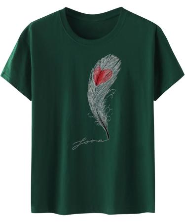 Women's Summer Casual V-Neck T-Shirt - Loose Cotton Blouse Tops & Printed Styles - Available in 3XL - Buy Online on GoSupps.com