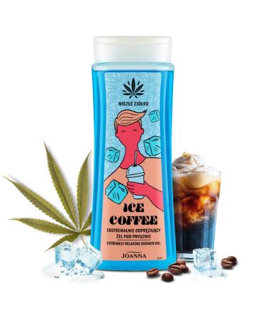 Joanna Joanna Extremely refreshing shower gel moisturising shower gel aromatic iced coffee scent does not dry skin soft and pleasant on the skin with hemp extract 300 ml