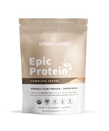 Sprout Living Epic Protein Organic Plant Protein + Superfoods Coffee Mushroom 1.1 lb (494 g)