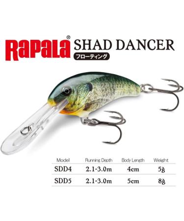 Rapala Shad Dancer - Premium Balsaholz Fishing Lure | Freshwater Angelk der | 4cm/5g Live Brown Trout | International Shipping - Buy Online on GoSupps.com