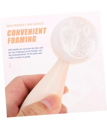 OHPHCALL Silicone Face Brush Cleansing Facial Brush Cleaning Facial Brush Face Brush Cleanser Multifunctional Cleaning Brush Face Massage Brush Fiber Washbasin Silica Gel White Soft Fur - Buy Online on GoSupps.com