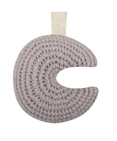 Improved moon-shaped baby pacifier hanging decorations Cute babies pacifier holder accessories newborn pacifier-hanging clip made of cotton