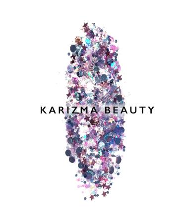 Unicorn Strobe Biodegradable Chunky Glitter - Karizma Beauty Silver Eco Glitter 10g - Buy Online on GoSupps.com