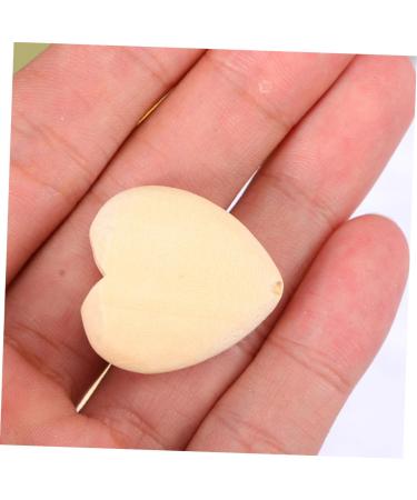 Ibasenice 150 PTH Unfinished Peach Herz Heart Wood Pearls - Loose Pearl Spacer Beads for Jewelry Making & Home Decor - Buy Online on GoSupps.com