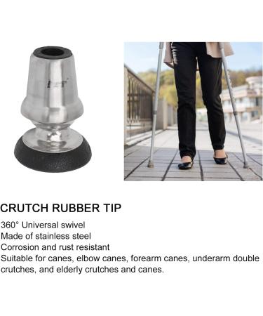 Universal Swivel Rubber Crutch Feet Walker Accessories 19mm Inner Diameter Replacement Cane Tip Walking Cane Stick Tips Universal Swivel Cane Elderly Care - Buy Online on GoSupps.com