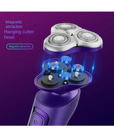 Men's Fully Washable USB Rechargeable Electric Shaver | Smart Floating Three-Blade Design for International Shipping - Buy Online on GoSupps.com