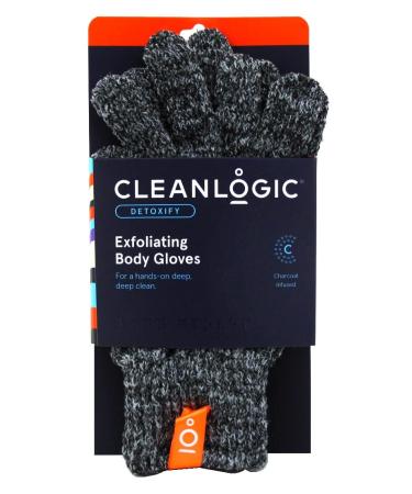Clean Logic Exfoliating Body Gloves Charcoal Infused