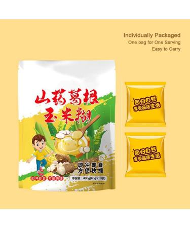 Mkostlich Yam Corn Soup Powder Yam Corn Starch Powder Soup Chinese Yam Starch Corn Soup Instant Breakfast Porridge 400g/Pack(Including 10 bags*40g) - Buy Online on GoSupps.com