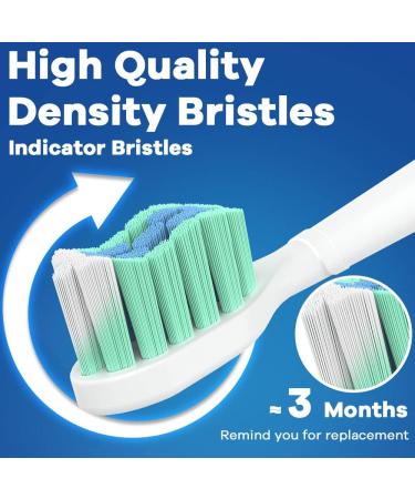 10 Pcs BrightDeal Brush Heads for Philips Sonicare Electric Toothbrush Replacement - Compatible with ProtectiveClean DiamondClean DailyClean HealthyWhite ExpertClean Series - White - Buy Online on GoSupps.com