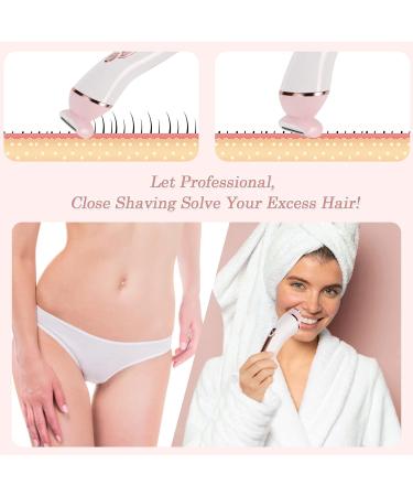 YHC Electric Shaver for Women - Cordless Wet & Dry 2-in-1 Razor for Legs Underarms Face Bikini Hair Removal - Waterproof Painless USB Rechargeable (Pink - Buy Online on GoSupps.com