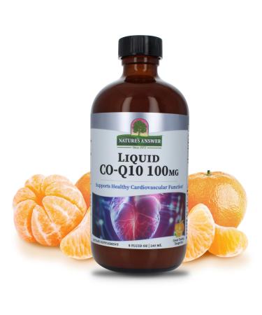 Nature's Answer Liquid CO-Q10 8 Fluid Ounces | Supports Cardiovascular Function | Gluten-Free | Vegan | Cruelty-Free | Single Count