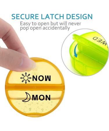 Monthly Pill Organizer 2x a Day, Large 4 Week Medication Dispenser for Vitamins & Supplements - Rainbow - Buy Online on GoSupps.com